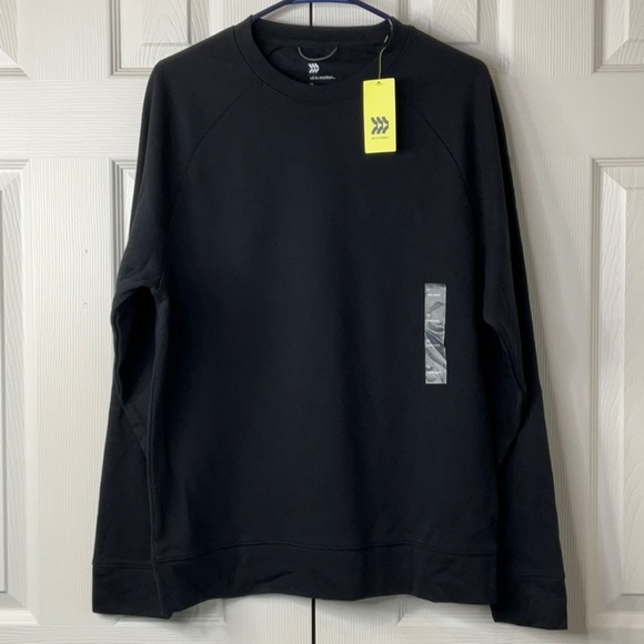 All in Motion Mens Tech Fleece Crewneck Pullover Athletic Size M - Picture 2 of 9